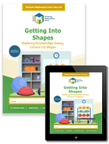 Project M3: Level 4-5: Getting Into Shapes: Exploring Relationships Among 2-D and 3-D Shapes Student Mathematician's Journal + 1 Year License