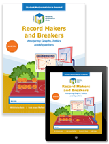 Project M3: Level 5-6: Record Makers and Breakers: Analyzing Graphs, Tables and Equations Student Mathematician's Journal + 1 Year License