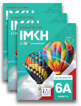  Grade 6 Student Edition Set, Kendall Hunt Publishing, Middle School Problem based math, Accelerated Course