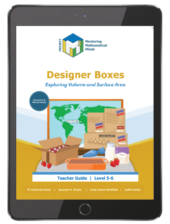 Project M3: Level 5-6: Designer Boxes: Exploring Volume and Surface Area Teacher 3 Year License
