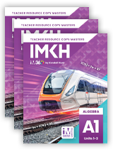 IM v.360: Algebra I Teacher Resource Copy Masters Set