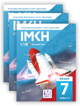IM v.360: Grade 7 Teacher Resource Copy Masters Set