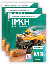 IM v.360: Integrated Math 3 Teacher Resource Copy Masters Set