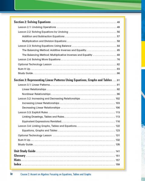 Accent on Algebra SE TOC page iv.JPG