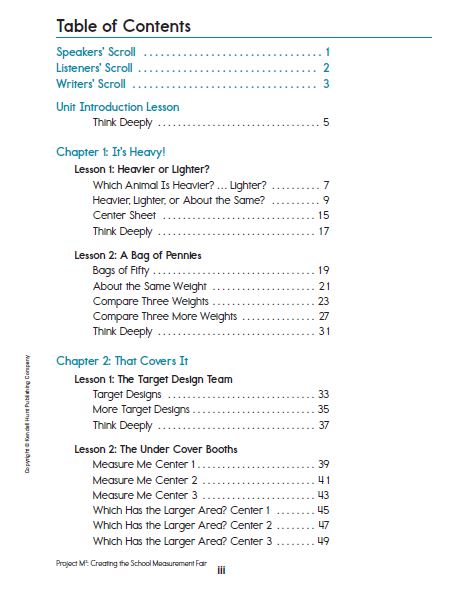 Creating School Measurement Fair SMJ TOC page iii.JPG