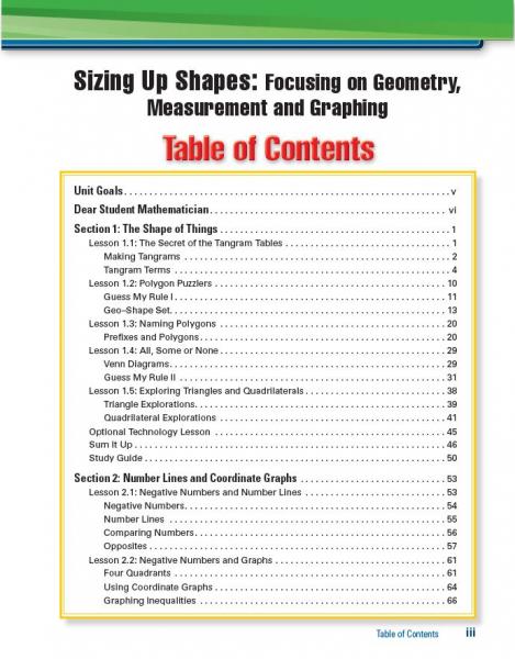 MI C1U2 Sizing Up Shapes SE TOC page iii.JPG