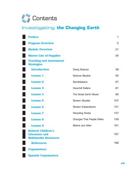 Tracks Changing Earth TE TOC page vii.JPG