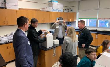 VictoryVR Pico Goblin headset donation to Washington Middle school