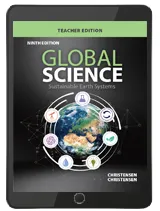 Global Science: Energy, Resources, Environment Teacher 6 Year Online License, Environmental Science, High School Science, Kendall Hunt Publishing, John Christensen