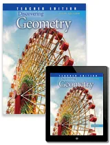 Discovering Geometry - Teacher Edition + 6 Year Online License, Kendall Hunt Publishing, High School Geometry, Michael Serra