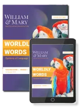 Worldly Words: Systems of Language Teacher Guide + 1 Year License, William & Mary CFGE Language Arts, Kendall Hunt Publishing K-12