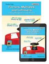 Project M3: Level 3-4: Factors, Multiples & Leftovers: Linking Multiplication and Division Teacher Text + 3 Year Online License, Kendall Hunt Publishing, K-5 Gifted Math