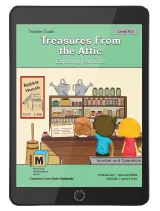 Project M3: Level 4-5: Treasures from the Attic: Exploring Fractions Teacher 3 Year Online License, Kendall Hunt Publishing, K-5 Gifted Math