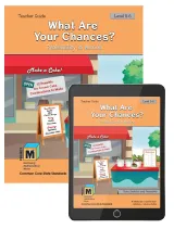 Project M3: Level 5-6: What Are Your Chances? Probability in Action Teacher Text + 3 Year Online License, Kendall Hunt Publishing, Grades 5-6 Gifted Math