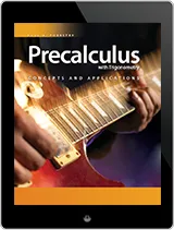 Kendall Hunt Precalculus with Trigonometry: Concepts and Applications Student 6 Year Online License eBook