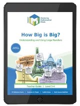 Project M3: Level 3-4: How Big is Big? Understanding and Using Large Numbers Teacher 3 Year License, Kendall Hunt Publishing, Gifted and Talented Math, Grades 3-4