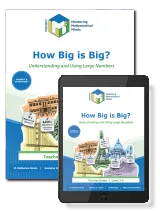 Project M3: Level 3-4: How Big is Big? Understanding and Using Large Numbers Teacher Guide + 3 Year License, Kendall Hunt Publishing, Gifted and Talented Math, Grades 3-4