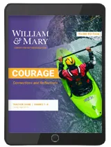 Courage: Connections and Reflections Teacher Guide 1 Year License, William & Mary CFGE, Kendall Hunt Publishing, Gifted and Talented, Language Arts Curriculum