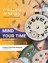 Mind Your Time Student Literature Workbook, Kendall Hunt Publishing, K-12 Education, Gifted & Talented, Language Arts Curriculum