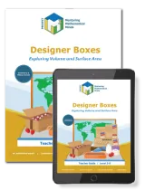 Project M3: Level 5-6: Designer Boxes: Exploring Volume and Surface Area Teacher Guide + 3 Year License