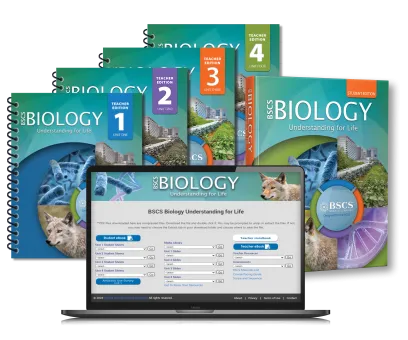 BSCS Biology: Understanding for Life, High School Biology, High School Science, Kendall Hunt Publishing. Student and Teacher Biology textbook