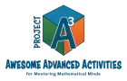 Project A3: Awesome Advanced Activities for Mentoring Mathematical Minds, Kendall Hunt Publishing, Gifted and Talented Grades 3-6 Math