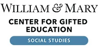 William and Mary Social Studies Banner, Gifted Social Studies, Kendall Hunt Publishing K-12 gifted curriculum, Gifted Social Studies Curriculum, William & Mary Social Studies Units, Gifted and Talented Curriculum, Kendall Hunt gifted curriculum